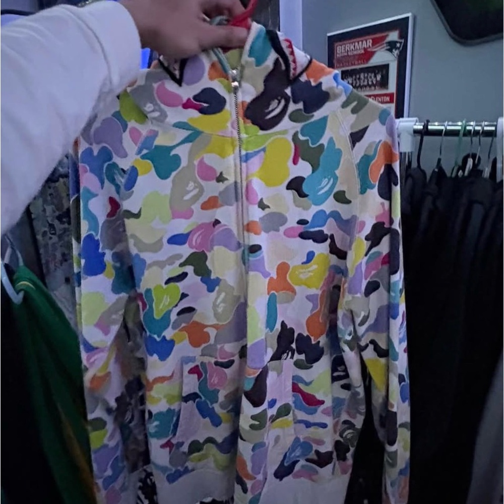 Bape Multicolor Camo Puffer Jacket